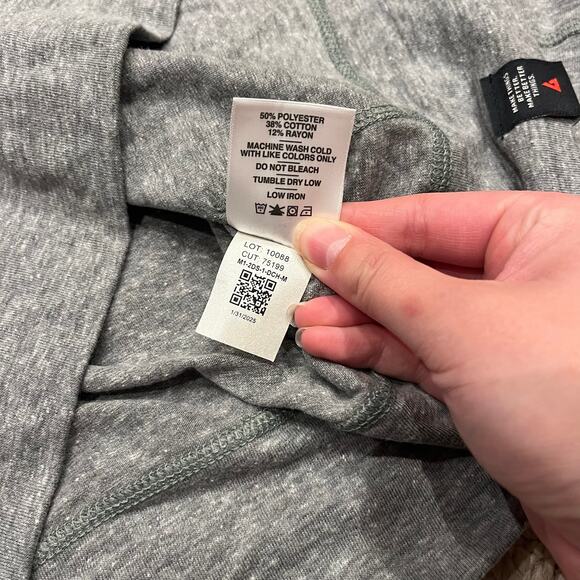 American Giant Women's Lightweight Full Zip Hoodie Sz M Gray Active Gym - Picture 5 of 6